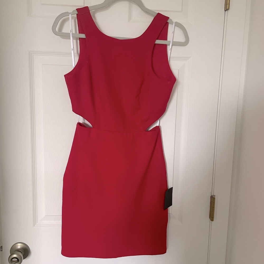 Deep red short fun dress size small